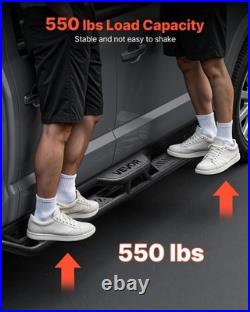 VEVOR Running Boards Nerf Bar Side Step 6 in for 19-25 Chevy Silverado Crew Cab