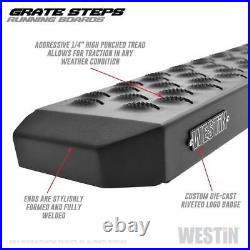 Westin Running Board Textured Black Running Boards 54 inches Grate Steps Runni