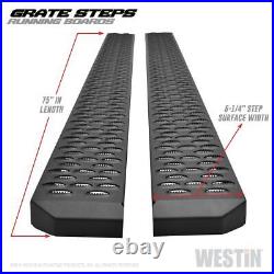 Westin Running Board Textured Black Running Boards 75 inches Grate Steps Runni