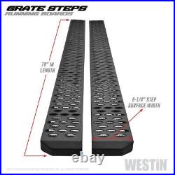 Westin Running Board Textured Black Running Boards 79 inches Grate Steps Runni
