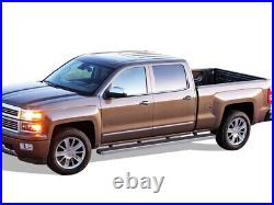 Wheel to Wheel Running Boards 5in Fit 07-18 Silverado Sierra Crew Cab 6.5ft Bed